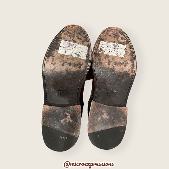 Frye Jayden Button Redwood Brown Leather Knee High Fall/Winter Tall Riding Boots - Picture 13 of 16